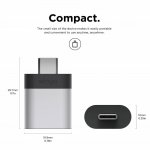 Elago USB-C Male to USB-A 3.0 Female Adapter - алуминиев USB адаптер за MacBook и устройства с USB-C порт (сребрист) (2 броя) 4