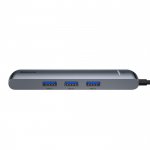 Baseus Mechanical Eye USB-C Hub - мултифункционален хъб за свързване на допълнителна периферия към MacBook и компютри с USB-C порт (тъмносив) 2