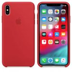 Apple Silicone Case - оригинален силиконов кейс за iPhone XS (червен) 1