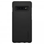 Spigen Thin Fit Case - качествен тънък матиран кейс за Samsung Galaxy S10 (черен) 2