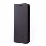 JT Berlin BookCase Tegel Case - хоризонтален кожен (естествена кожа) калъф тип портфейл за Samsung Galaxy S10 (черен) 1