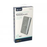 Platinet Power Bank 10000 mAh Polymer Fabric Braided - външна батерия с 2 USB изходa за таблети и смартфони (светлосив) 2