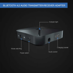 Rovtop 2 in 1 Stereo Bluetooth 4.2 Receiver & Transmitter - аудио трансмитер и рисийвър за безжично прехвърляне на аудио 3