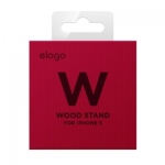 Elago W Stand - дървена поставка за iPhone 5, iPhone 5S, iPhone SE, iPhone 5C, iPad mini, iPad mini 2, iPad mini 3 (моаби) 4