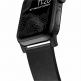 Nomad Active Strap Modern Leather - кожена (естествена кожа) каишка за Apple Watch 42мм, 44мм (черен) 4