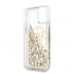 Guess Circle Liquid Glitter Hard Case - дизайнерски кейс с висока защита за iPhone 11 Pro (златист) 3