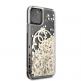 Guess Circle Liquid Glitter Hard Case - дизайнерски кейс с висока защита за iPhone 11 Pro (златист) 4