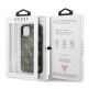 Guess 4G Double Layer Glitter Case - дизайнерски кейс с висока защита за iPhone 11 Pro (черен) 4