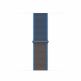 Apple Surf Blue Sport Loop - оригинална текстилна каишка за Apple Watch 38мм, 40мм (кафяв-син) 1