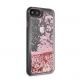 Guess Liquid Glitter Hearts Case - дизайнерски кейс с висока защита за iPhone SE (2020), iPhone 8, iPhone 7 (розово злато) 5