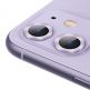 Baseus Alloy Protection Ring Lens Film - предпазни стъклени лещи за камерата на iPhone 11 (лилав) 2