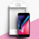 Case FortyFour No.3 Case - поликарбонатов кейс за iPhone SE (2020), iPhone 8, iPhone 7 (черен) 2