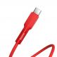 Baseus Silica Gel USB-C Cable - USB-C кабел за устройства с USB-C порт (200 см) (червен) 1