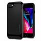 Spigen Neo Hybrid Case - хибриден кейс с висока степен на защита за iPhone SE (2020), iPhone 8, iPhone 7 (черен-гланц) 5