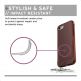 Urban Armor Gear Lucent Case - удароустойчив силиконов калъф за iPhone SE (2020), iPhone 8, iPhone 7 (оранжев-прозрачен)  5