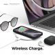 Elago Soft Silicone Case - силиконов (TPU) калъф за iPhone 12 mini (черен) 6