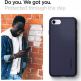 Spigen Liquid Air Case - силиконов (TPU) калъф с висока степен на защита за iPhone SE (2020), iPhone 8, iPhone 7 (тъмносин) 4