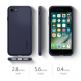 Spigen Liquid Air Case - силиконов (TPU) калъф с висока степен на защита за iPhone SE (2020), iPhone 8, iPhone 7 (тъмносин) 8