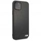 BMW M Collection Smooth PU Hard Case - кожен кейс за iPhone 12, iPhone 12 Pro (черен) 1