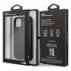 BMW M Collection Smooth PU Hard Case - кожен кейс за iPhone 12, iPhone 12 Pro (черен) 5