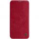 Nillkin Qin Leather Flip Case - кожен калъф, тип портфейл за iPhone 12, iPhone 12 Pro (червен) 1