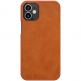 Nillkin Qin Leather Flip Case - кожен калъф, тип портфейл за iPhone 12, iPhone 12 Pro (кафяв) 1