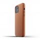 Mujjo Full Leather Case - кожен (естествена кожа) кейс за iPhone 12, iPhone 12 Pro (кафяв) 2