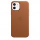Apple iPhone Leather Case with MagSafe - оригинален кожен кейс (естествена кожа) за iPhone 12, iPhone 12 Pro (кафяв) 3