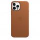 Apple iPhone Leather Case with MagSafe - оригинален кожен кейс (естествена кожа) за iPhone 12, iPhone 12 Pro (кафяв) 6