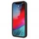 Mercedes Genuine Leather Wave Line Hard Case - дизайнерски кожен (естествена кожа) кейс за iPhone 12, iPhone 12 Pro (тъмносин) 5