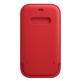 Apple iPhone Leather Sleeve with MagSafe - оригинален кожен калъф, тип джоб за iPhone 12, iPhone 12 Pro (червен) 2