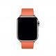 Apple Modern Buckle Band Medium - оригинална кожена каишка за Apple Watch 38мм, 40мм (оранжев) 2
