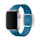 Apple Modern Buckle Band Large - оригинална кожена каишка за Apple Watch 38мм, 40мм (син) 2