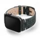 Meridio Stronger Leather Band - уникална ръчно изработена кожена (естествена кожа) каишка за Apple Watch 42мм, 44мм (тъмносив) 2