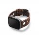 Meridio Norrebro Full Grain Leather Band - уникална ръчно изработена кожена (естествена кожа) каишка за Apple Watch 42мм, 44мм (тъмнокафяв) 1