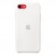 Apple Silicone Case - оригинален силиконов кейс за iPhone SE (2022), iPhone SE (2020), iPhone 8, iPhone 7 (бял) 2