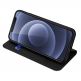 Dux Ducis Skin Pro Case - кожен калъф с поставка и отделение за кр. карти за iPhone 13 (черен) 3