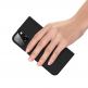 Dux Ducis Skin Pro Case - кожен калъф с поставка и отделение за кр. карти за iPhone 13 (черен) 6