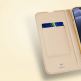 Dux Ducis Skin Pro Case - кожен калъф с поставка и отделение за кр. карти за iPhone 13 (черен) 12
