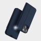 Dux Ducis Skin Pro Case - кожен калъф с поставка и отделение за кр. карти за iPhone 13 (черен) 13