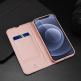 Dux Ducis Skin Pro Case - кожен калъф с поставка и отделение за кр. карти за iPhone 13 (черен) 18