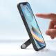 Ugreen Fusion Kickstand Case - хибриден удароустойчив кейс с поставка за iPhone 13 (черен-прозрачен) 10