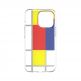 SwitchEasy Artist Mondrian Case - дизайнерски хибриден удароустойчив кейс за iPhone 13 (прозрачен)  4