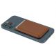 4Smarts Magnetic UltiMag Case for Credit Cards with RFID Blocker  - кожен портфейл (джоб) за прикрепяне към iPhone с MagSafe (кафяв) 5