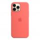Apple iPhone Silicone Case with MagSafe - оригинален силиконов кейс за iPhone 13 Pro Max с MagSafe (розов) 2