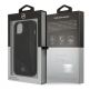 Mercedes Perforated Area Genuine Leather Hard Case - дизайнерски кожен кейс (естествена кожа) за iPhone 13 (черен) 7