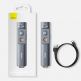 Baseus Orange Dot Wireless Presenter Charging version (WKCD000013) - безжично блутут устройство за управление на вашите презентации (тъмносив) 19