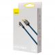 Baseus Legend Elbow Lightning to USB Cable 2.4А (CACS000103) - USB към Lightning кабел за Apple устройства с Lightning порт (100 см) (син) 4