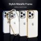 ESR Project Zero Case - силиконов (TPU) калъф за iPhone 13 Pro (златист-прозрачен) 4