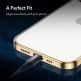 ESR Project Zero Case - силиконов (TPU) калъф за iPhone 13 Pro (златист-прозрачен) 8